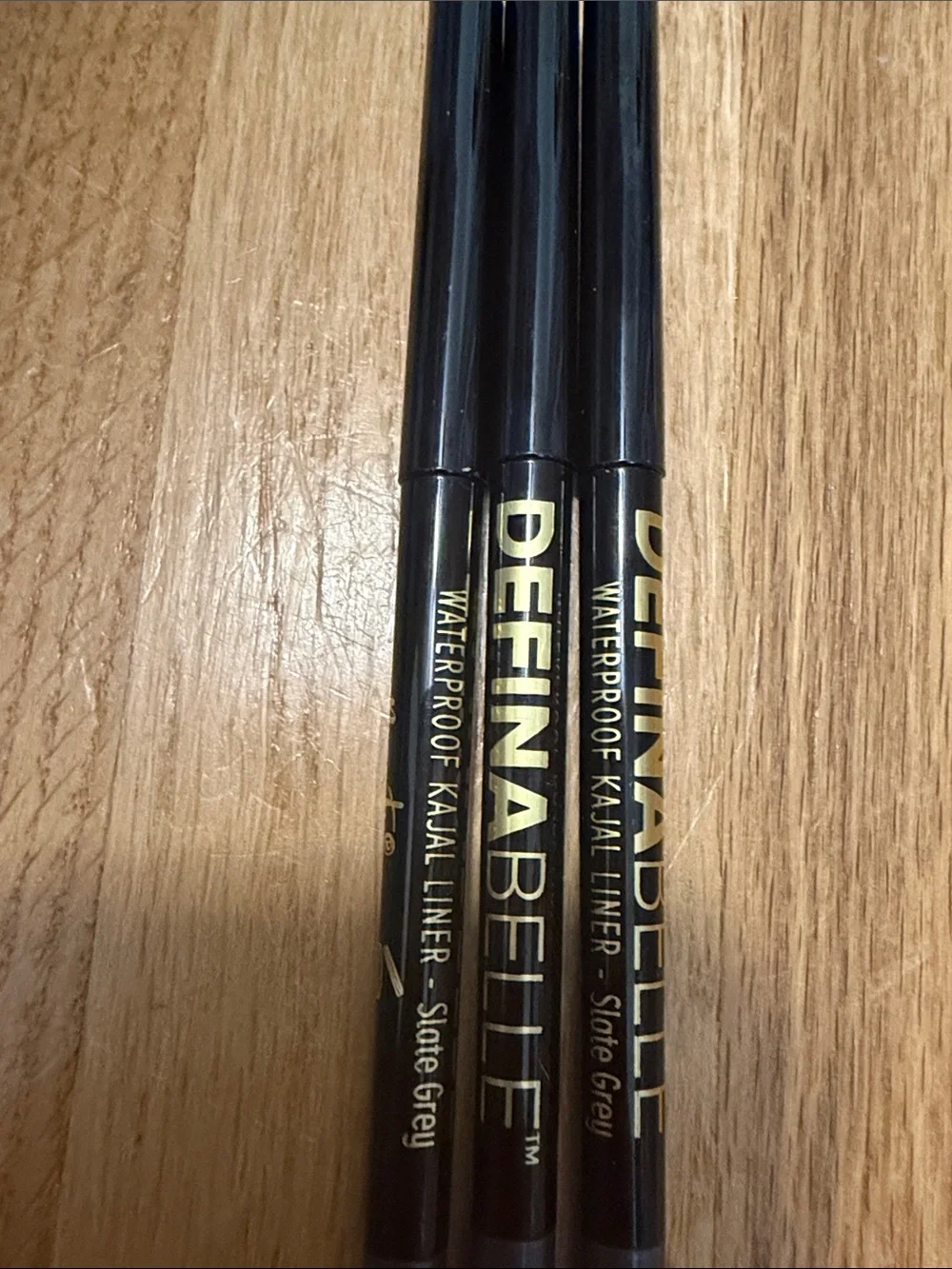 DEFINA BELLE & Belle Beauty Slate Grey Eyeliner Pencils - Set of 3
